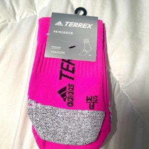 Adidas Terrex Tech Fit primegreen Traxion Crew Socks-pink small